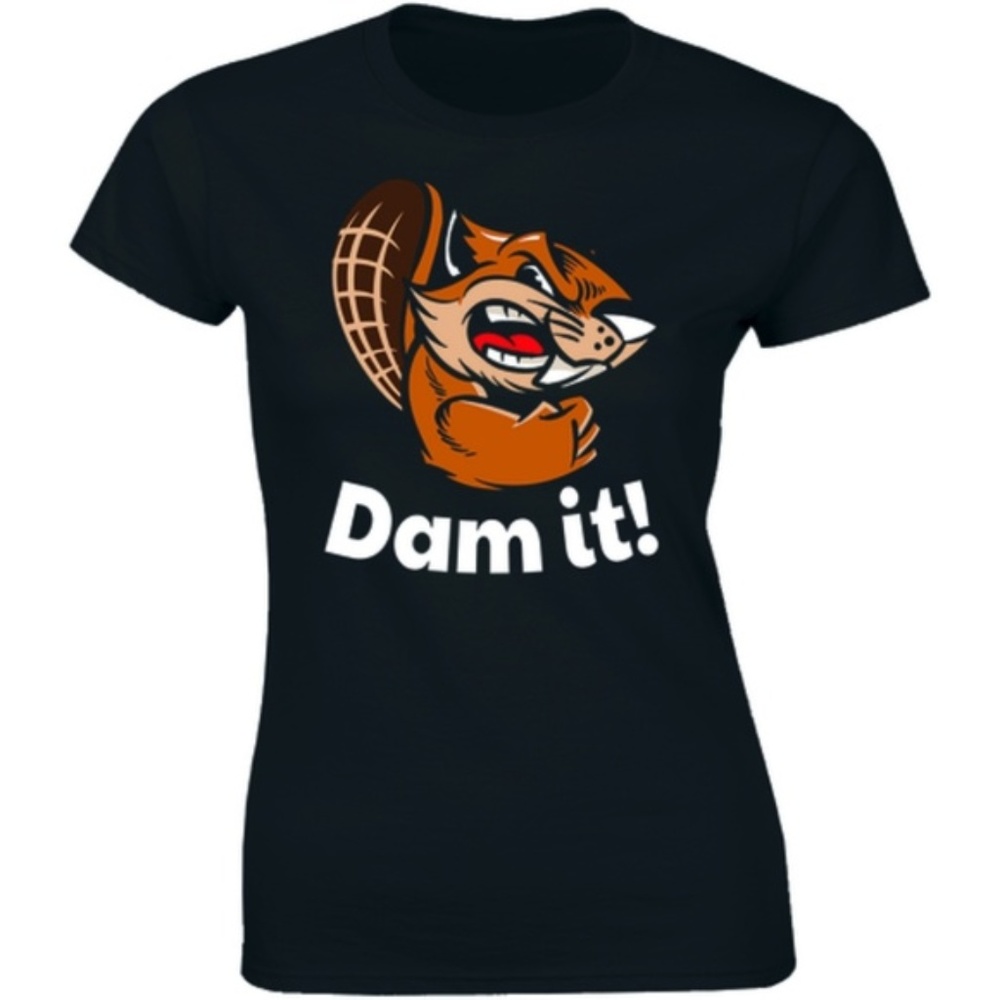 Dam It Angry Beaver Animal Outdoor Funny T-shirt